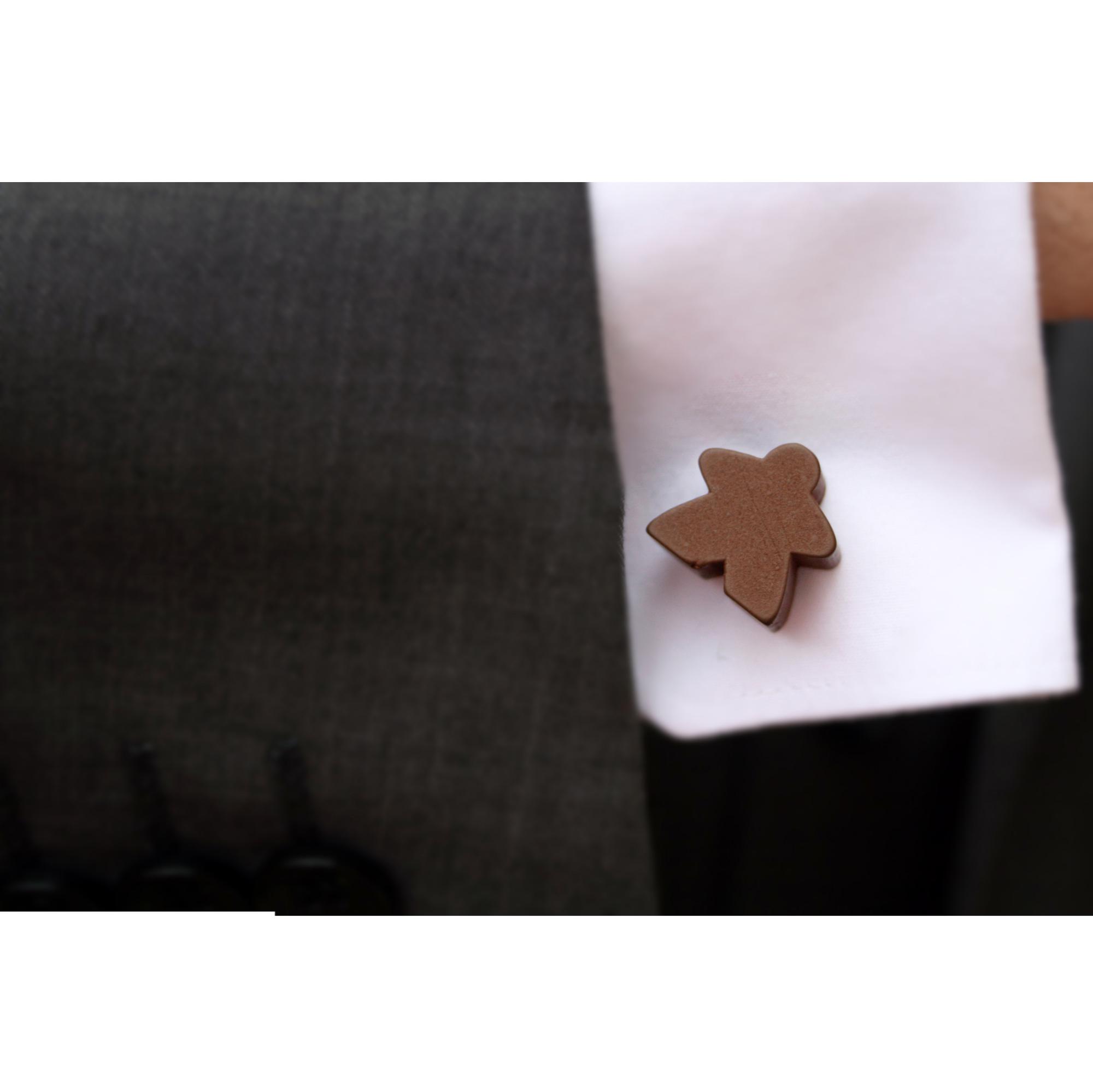 Brown Meeple Cufflinks