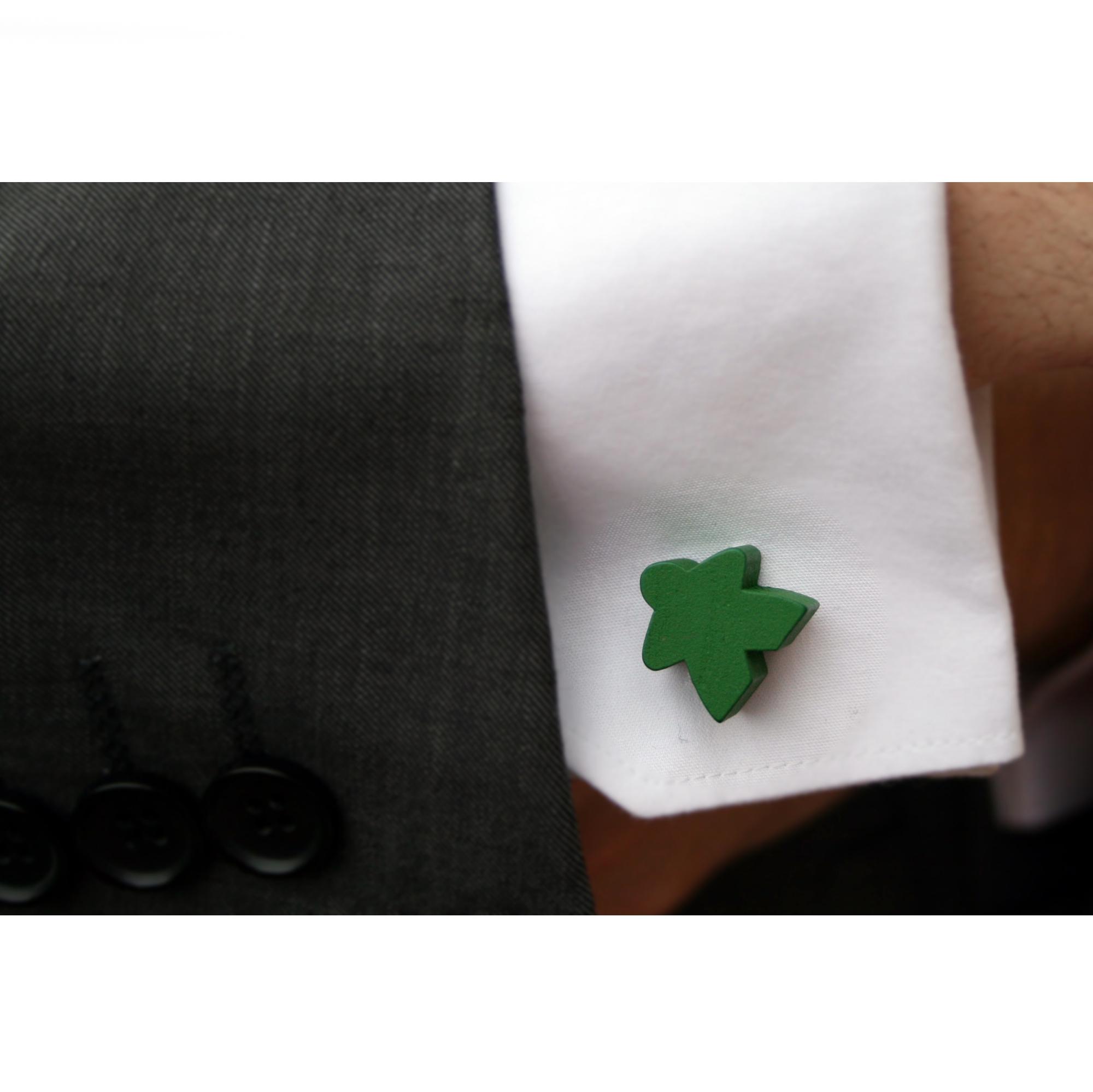 Green Meeple Cufflinks