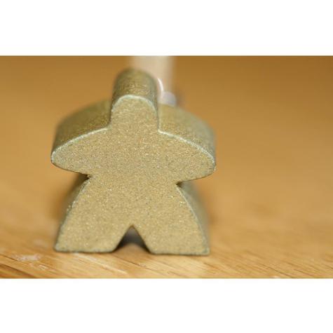 Metallic Gold Meeple Cufflinks - main image