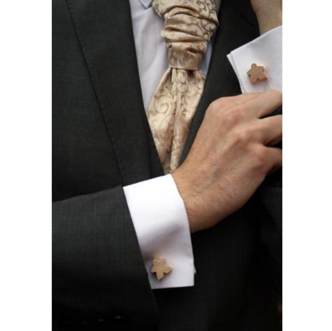 Plain Meeple Cufflinks - main image