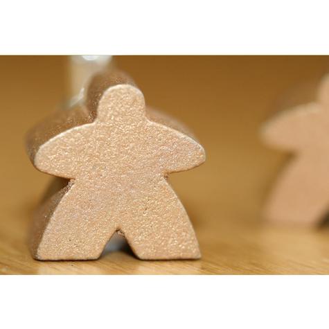 Metallic Bronze Meeple Cufflinks - main image