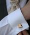 Metallic Bronze Meeple Cufflinks - thumbnail image 1