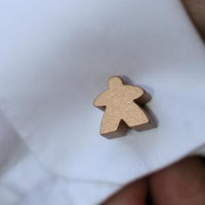 Metallic Bronze Meeple Cufflinks