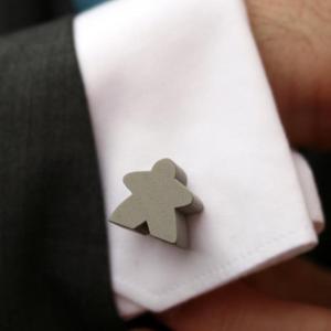 Grey Meeple Cufflinks