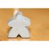 Metallic Silver Meeple Cufflinks - thumbnail image 3