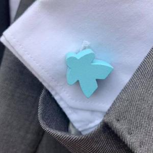 Baby Blue Meeple Cufflinks