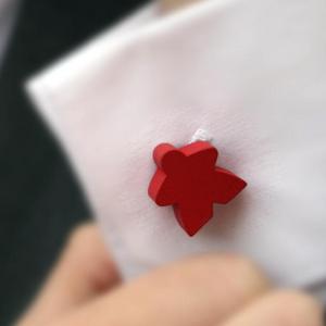 Red Meeple Cufflinks